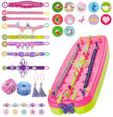 Friendship Girls Bracelet Making Kit - DIY Bracelet Kits Kids Toys Girls Gifts Ideas Ages 6 7 8 9 10 11 12 Year Old Birthday Present for Teen Girl COO&KOO