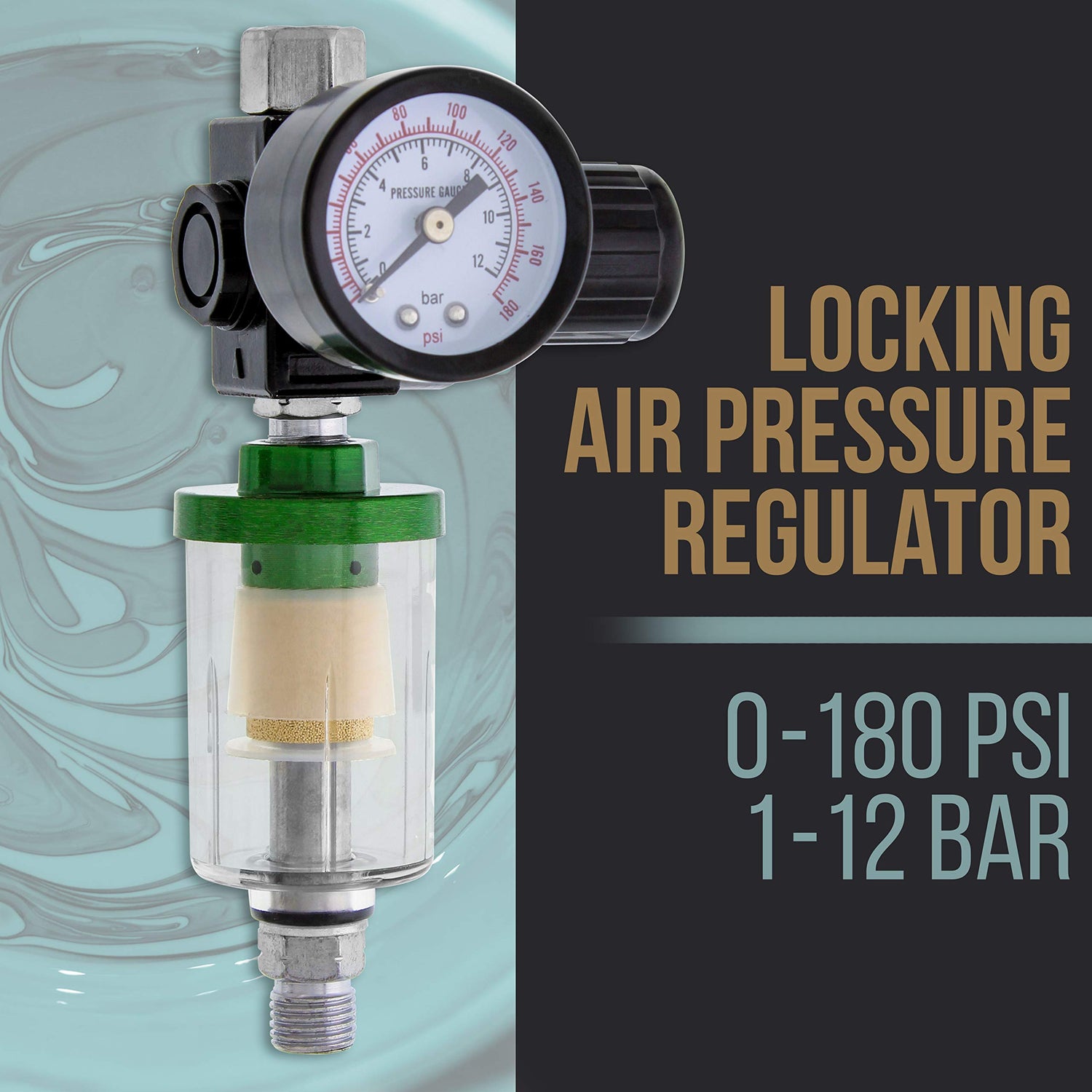 TCP Global Brand HVLP Spray Gun Set - 3 Sprayguns with Cups, Air Regulator & Maintenance Kit for All Auto Paint, Primer, Topcoat & Touch-Up, One Year TCP Global