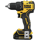 DEWALT 20V MAX* Cordless Drill / Driver Kit, Compact, 1/2-Inch (DCD708C2) DEWALT