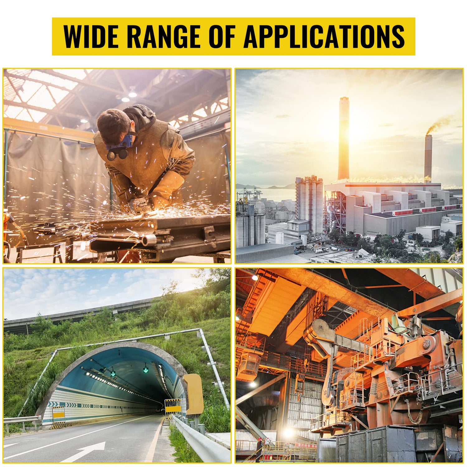 OrangeA Utility Blower Fan, 8 Inches, 230W 882 CFM High Velocity Ventilator w/ 32.8 ft/10 m Duct Hose, Portable Ventilation Fan, Fume Extractor for OrangeA