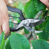 KAKURI Japanese Pruning Shears for Gardening Heavy Duty 8 Inch, Made in JAPAN, Professional Garden Bypass Pruners with Leather Sheath, Hand Forged KAKURI