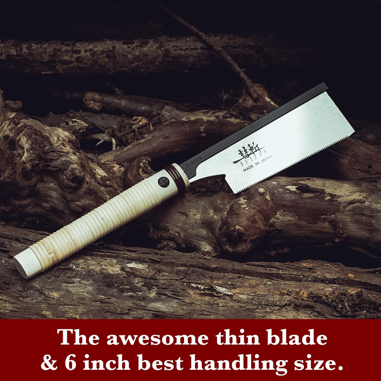 SUIZAN Japanese Pull Saw Hand Saw 6 Inch Dozuki Dovetail Saw Tenon Saw for Woodworking tools Gifts SUIZAN