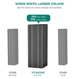 DWVO 12x20ft Hardtop Gazebo Double Roof with Nettings and Curtains, Heavy Duty Galvanized Steel Outdoor Vertical Stripes Roof for Patio, Backyard, DWVO