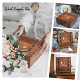 AW BRIDAL Memory Box for Keepsakes Wedding Keepsake Box Engraved Wood Box with Lid Bridal Shower Gift Wedding Engagement Gifts for Couples AW BRIDAL