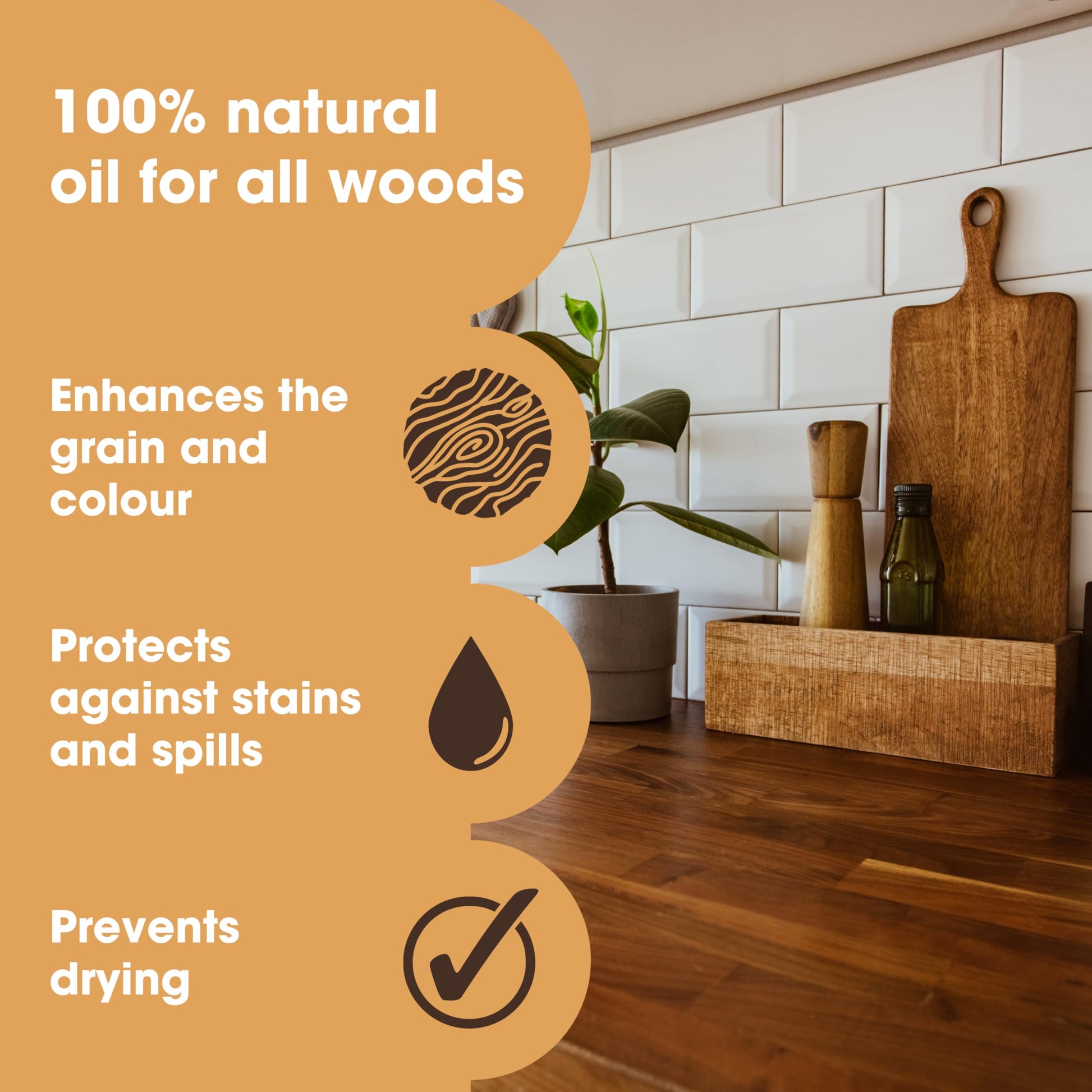 Furniture Clinic Pure Tung Oil for Wood | Non-Toxic Food Grade Water Resistant Tung Oil | Finish & Seal Natural or Stained & Treated Wood | Great for - WoodArtSupply