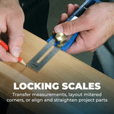 Kreg KMA2900 Multi-Mark Multi-Purpose Marking & Measuring Tool, Alloy Steel - Measuring Tools for Woodworking - Measurement Tool - Carpentry Tools & KREG