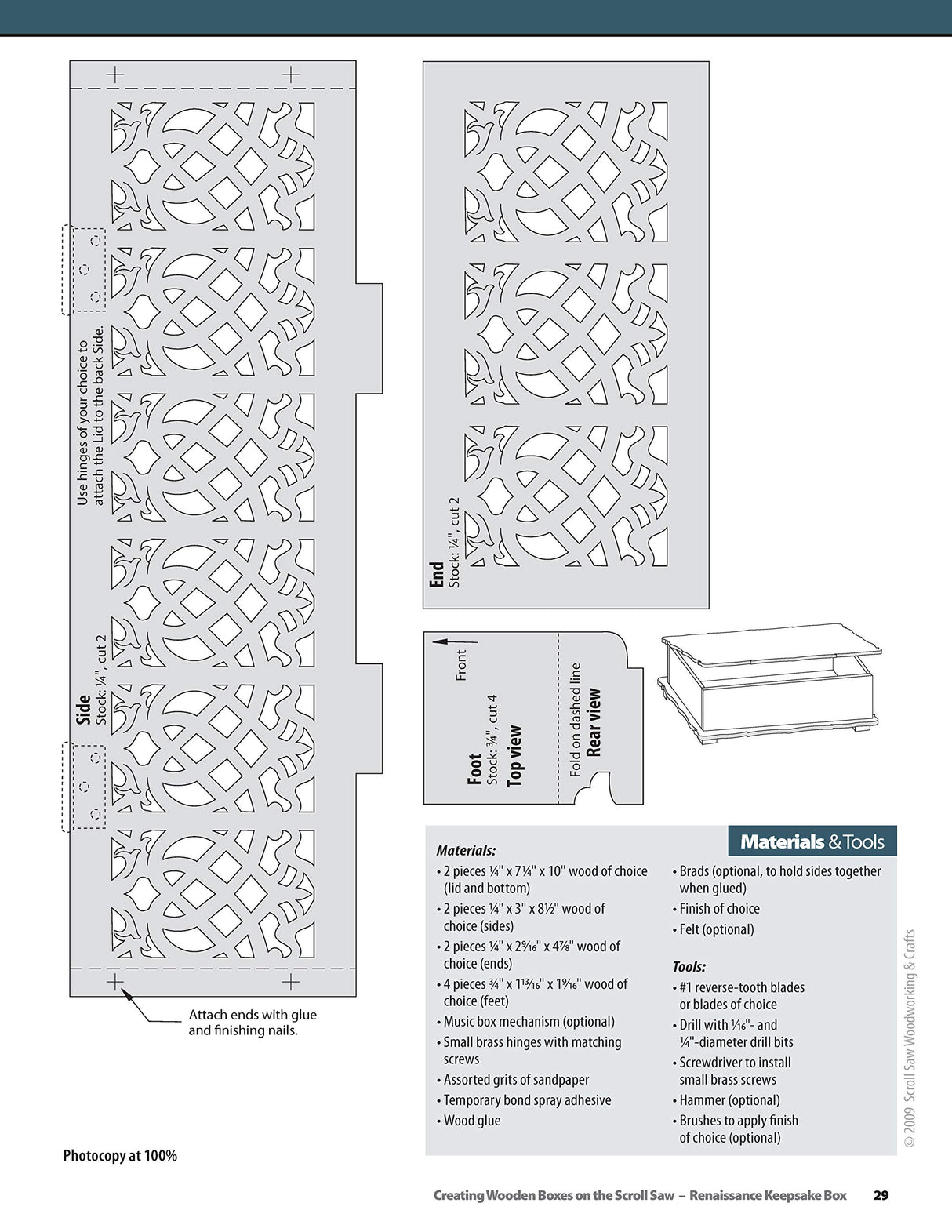 Creating Wooden Boxes on the Scroll Saw: Patterns and Instructions for Jewelry, Music, and Other Keepsake Boxes (Fox Chapel Publishing) 25 Fun Design Originals