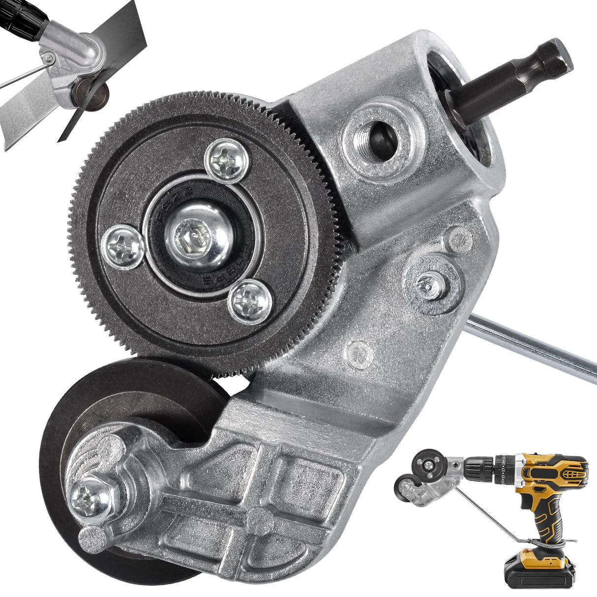 Selumie Innovative Electric Drill Plate Cutter - Versatile Metal Shears Attachment for Effortless Cutting of Various Metals - High Precision, High Selumie