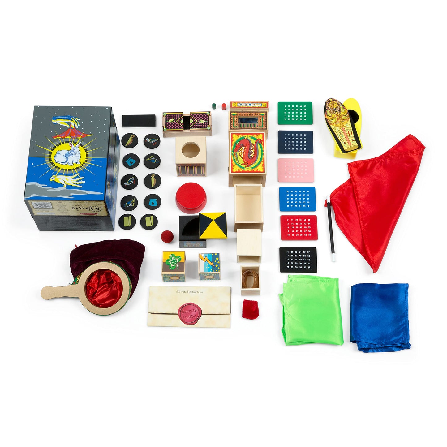 Melissa & Doug Deluxe Solid-Wood Magic Set With 10 Classic Tricks for ages 8+ years - WoodArtSupply