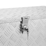 ARKSEN 30 Inch Heavy Duty Aluminum Trailer Tool Box Chest Box Pickup Truck Bed Storage Toolbox for RV, Truck, & Trailer with Side Handle, Lock and 2 ARKSEN
