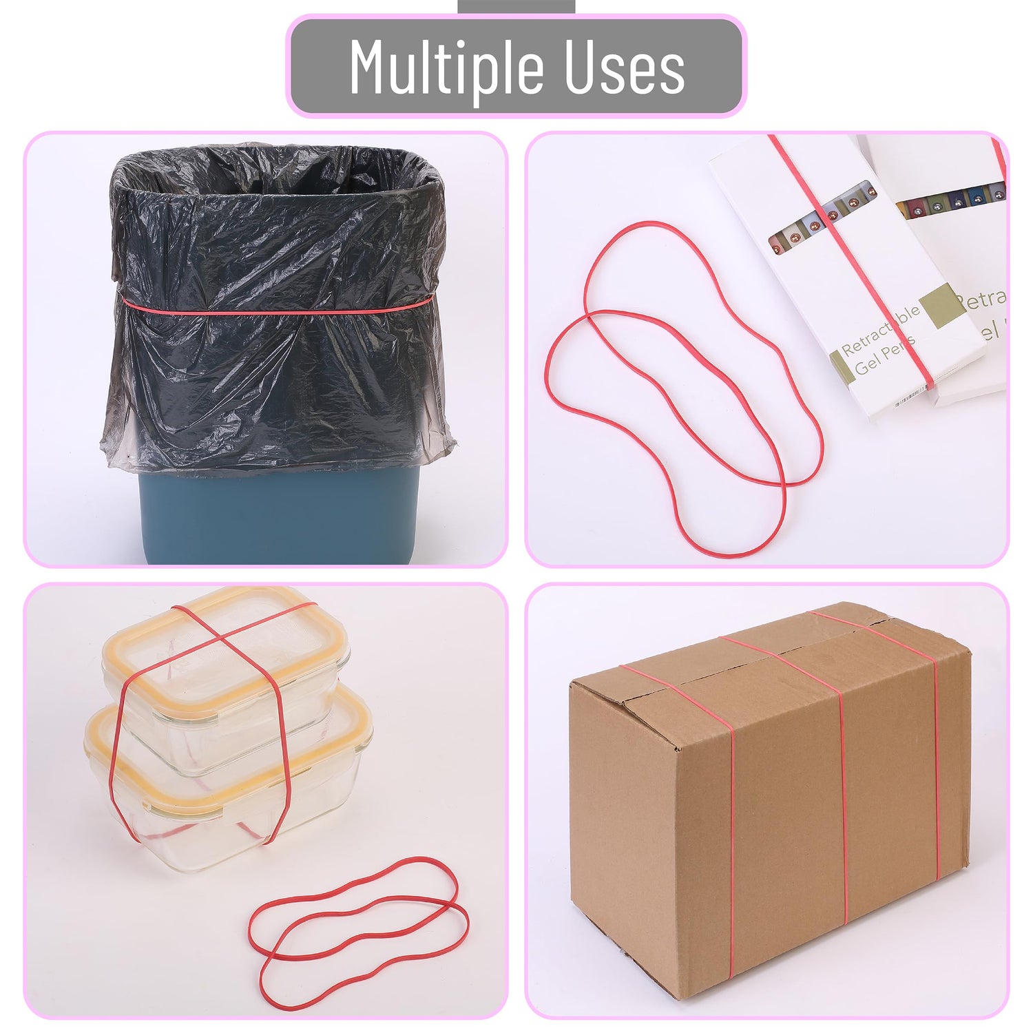 Mr. Pen- Large Rubber Bands, 100 Pack, Red, Big Rubber Bands, Extra Large Rubber Bands, Red Rubber Bands Large, Long Rubber Bands Office Supplies, 7 Mr. Pen