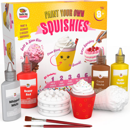 DOODLE HOG Squishy Craft Kit | Make Your Own Squishies | Paint Squishy Toys | Arts and Crafts for Kids Ages 8-12 - WoodArtSupply