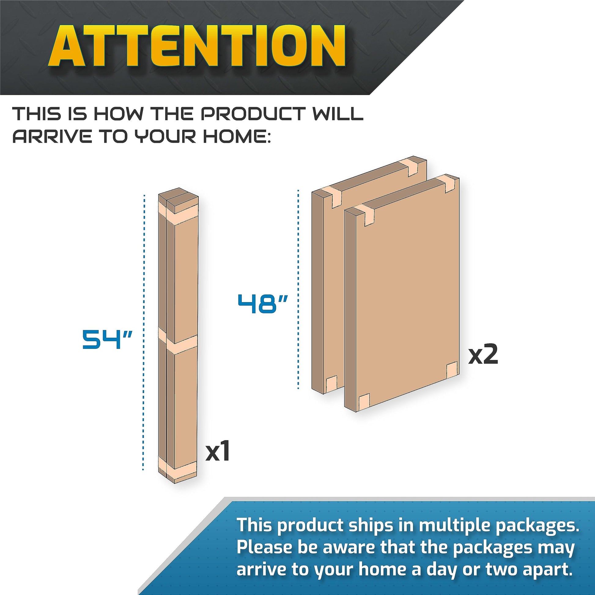 MonsterRax Overhead Garage Storage Racks 3x8’ (2-Pack) Ceiling Mounted Shelving, Adjustable Hanging Organizer, Heavy Duty Steel, Holds 500 Pounds, - WoodArtSupply