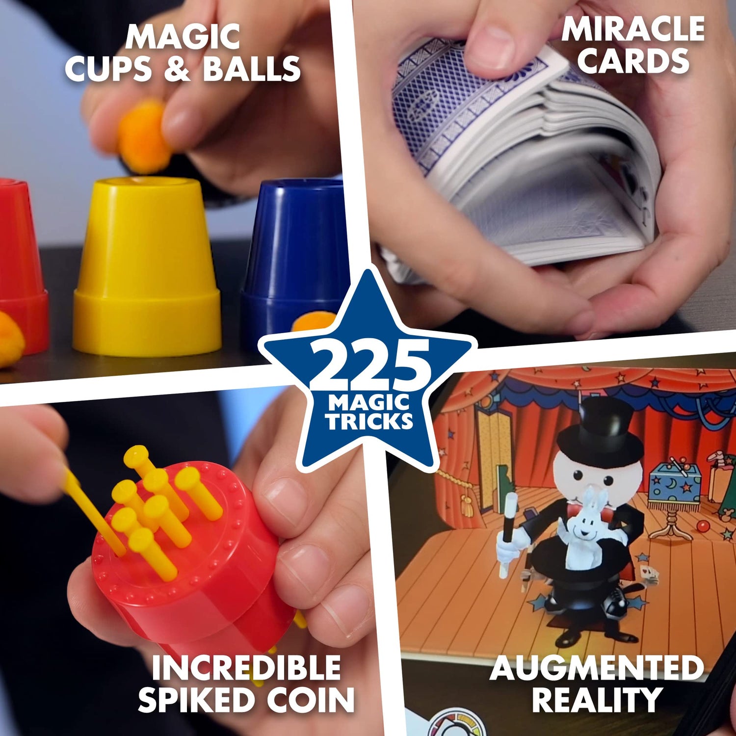 Marvin's Magic - 225 Amazing Magic Tricks for Children - Magic Kit - Kids Magic Set - Magic Kit for Kids Including Mystical Magic Cards, Magic Marvin's Magic