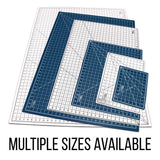 U.S. Art Supply 18" x 24" White/Blue Professional Self Healing 5-6 Layer Double Sided Durable Non-Slip Cutting Mat Great for Scrapbooking, Quilting, U.S. Art Supply