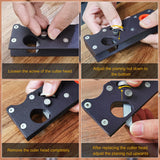 Eewudwok Chamfer Plane, Hand Chamfering Wood Planer, Premium Woodworking Edge Corner Flattening Tool Aluminum Alloy Plane with Handle for Quick Edge Eewudwok