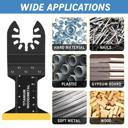 91Pack Oscillating Saw Blades,Premium Oscillating Tool Blades to Cut Wood Metal Plastics, Multitool Blades Kit Compatible with Dewalt Milwaukee - WoodArtSupply