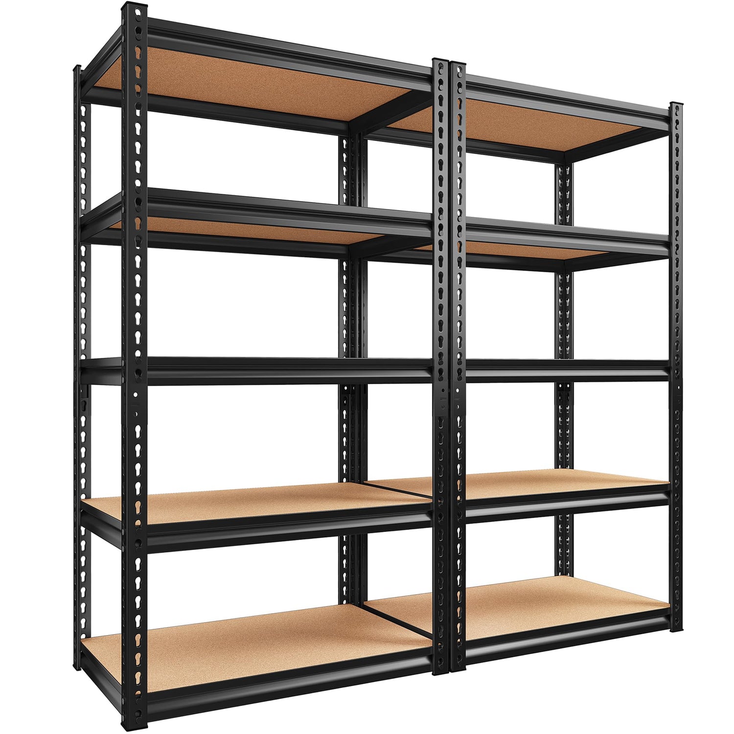 Bepatio Garage Shelving 5 Tier Garage Storage Shelves Heavy Duty Shelving Adjustable Storage Shelves Metal Shelves for Storage Loads 1500LBS Metal Bepatio