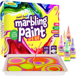 Marbling Paint Art Kit for Kids - Arts and Crafts Gifts for Girls & Boys Ages 6-12 Years Old - Craft Kits Set - Best Paint Gift Ideas Activities Toys Dan&Darci