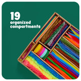 Arts and Crafts Vault - 1000+ Piece Craft Supplies Kit Library in a Box for Kids Ages 4 5 6 7 8 9 10 11 & 12 Year Old Girls & Boys - Crafting Set Dan&Darci