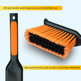 PHYEX 1-Pack 17" Heavy Duty Metal Dust Pan with Cleaning Brush Set PHYEX