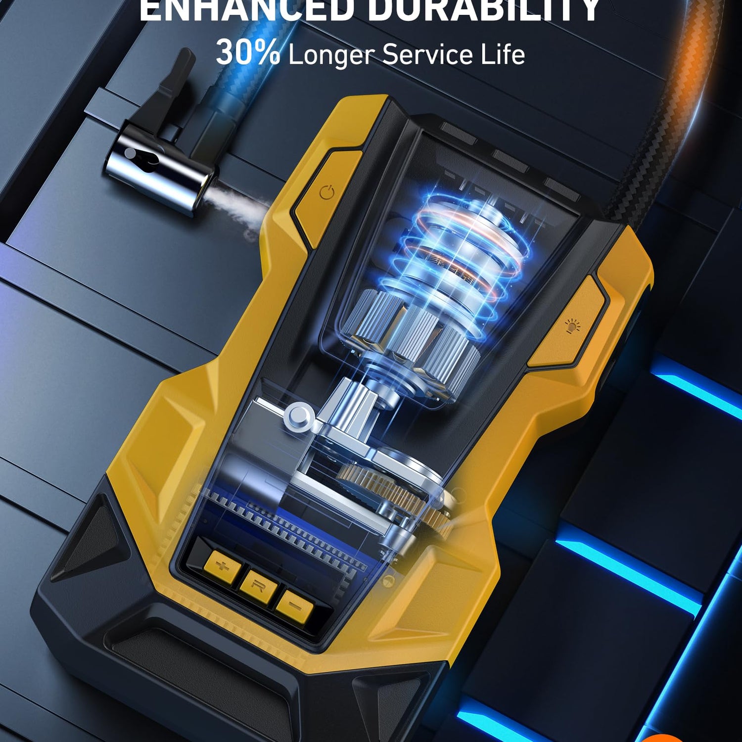 AstroAI AC/DC Tire Inflator Portable Air Compressor for Car, Air Pump for Car Tires, Car Accessories 150PSI with LED Light for Cars, Balls, AstroAI