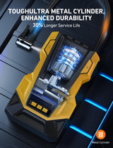 AstroAI AC/DC Tire Inflator Portable Air Compressor for Car, Air Pump for Car Tires, Car Accessories 150PSI with LED Light for Cars, Balls, AstroAI