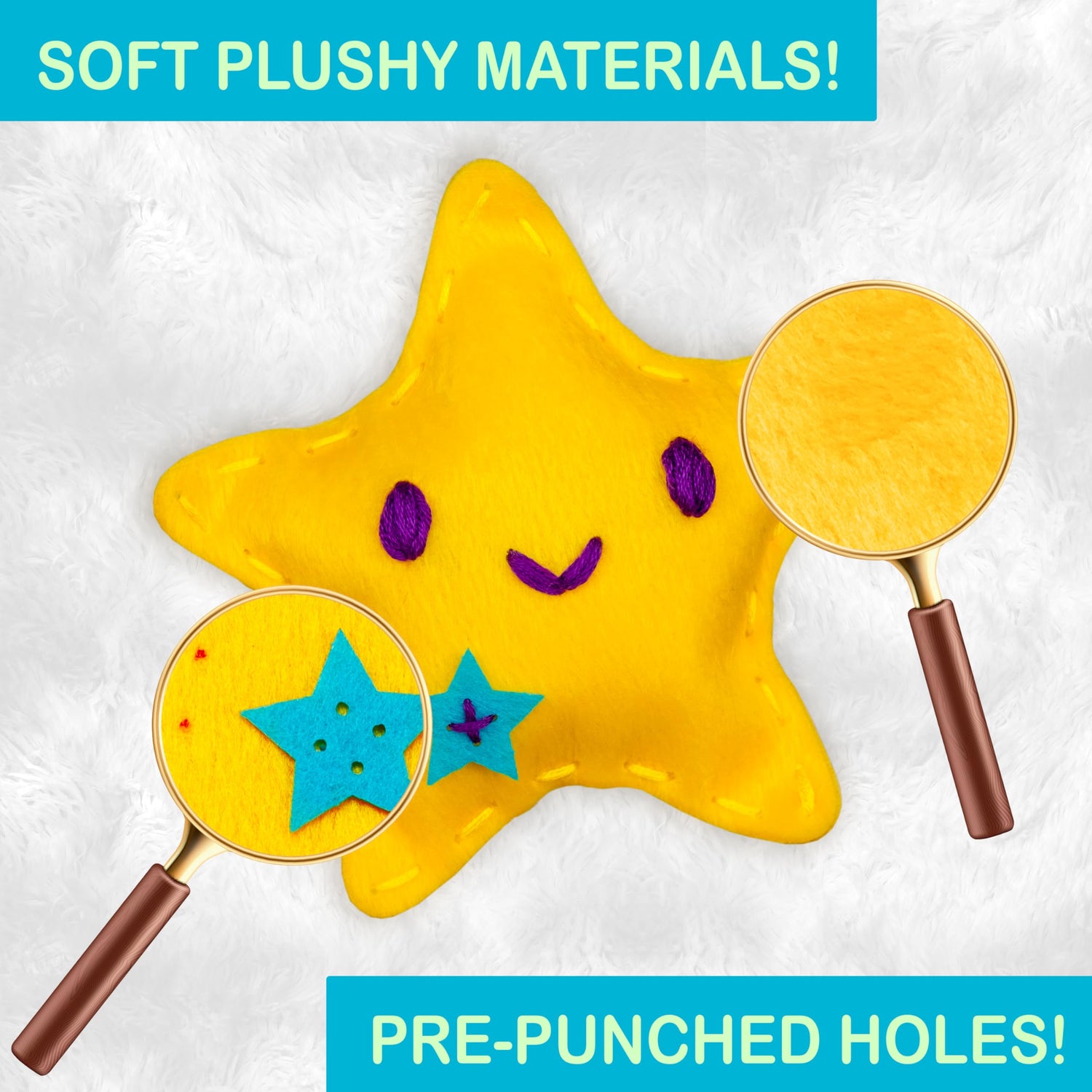 CRAFTSBEE Beginner Sewing Kit for Kids, My First Sewing Kit for Kids Ages 8-12, Gift for Girls, Arts Kid Crafts Kits, Learn to Sew Children's Sewing CRAFTSBEE