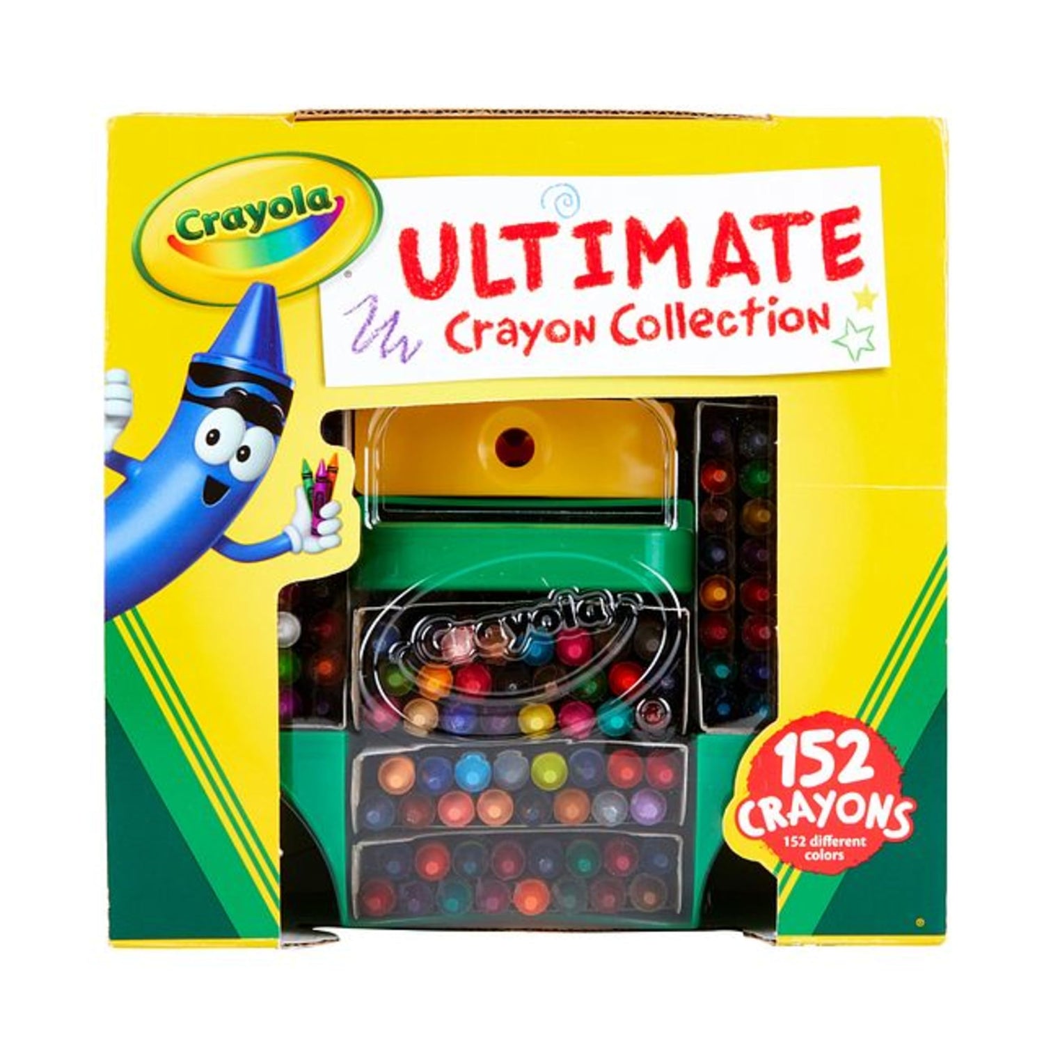 Crayola Ultimate Crayon Box Collection (152ct), Bulk Kids Crayon Caddy, Classic & Glitter Crayons, Gifts, Ages 3+ Crayola