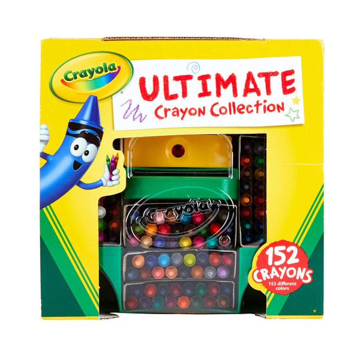Crayola Ultimate Crayon Box Collection (152ct), Bulk Kids Crayon Caddy, Classic & Glitter Crayons, Gifts, Ages 3+ Crayola