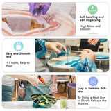 Fast Curing Epoxy Resin, 4 Hours Demold Upgrade Formula, Fast Curing and Bubble Free Epoxy Resin, Crystal Clear Epoxy Resin Kit Self Leveling and WoodArtSupply