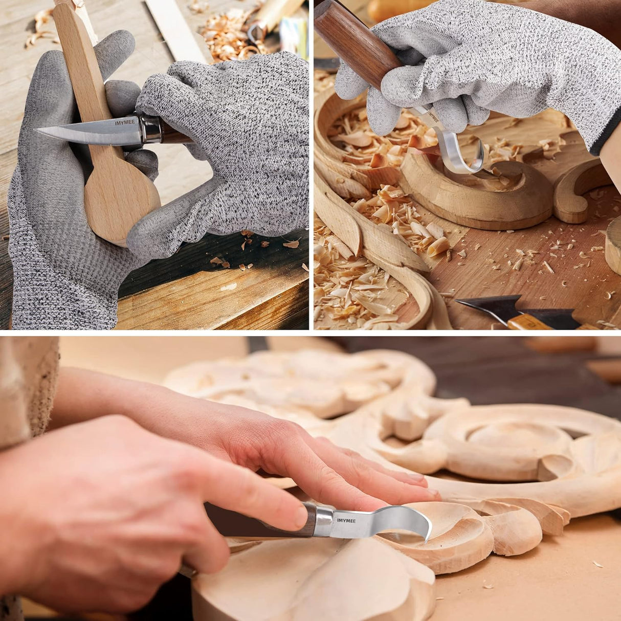 Wood Whittling Kit for Beginners-Complete Whittling Set with 4Pcs Wood Carving Knives & 8Pcs Basswood Wood Blocks-Perfect Wood Carving Kit WoodArtSupply