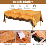 129 Pieces Hunting Birthday Party Supply Camping Party Plate Tablecloth Cup Napkins Wood Slice WoodArtSupply