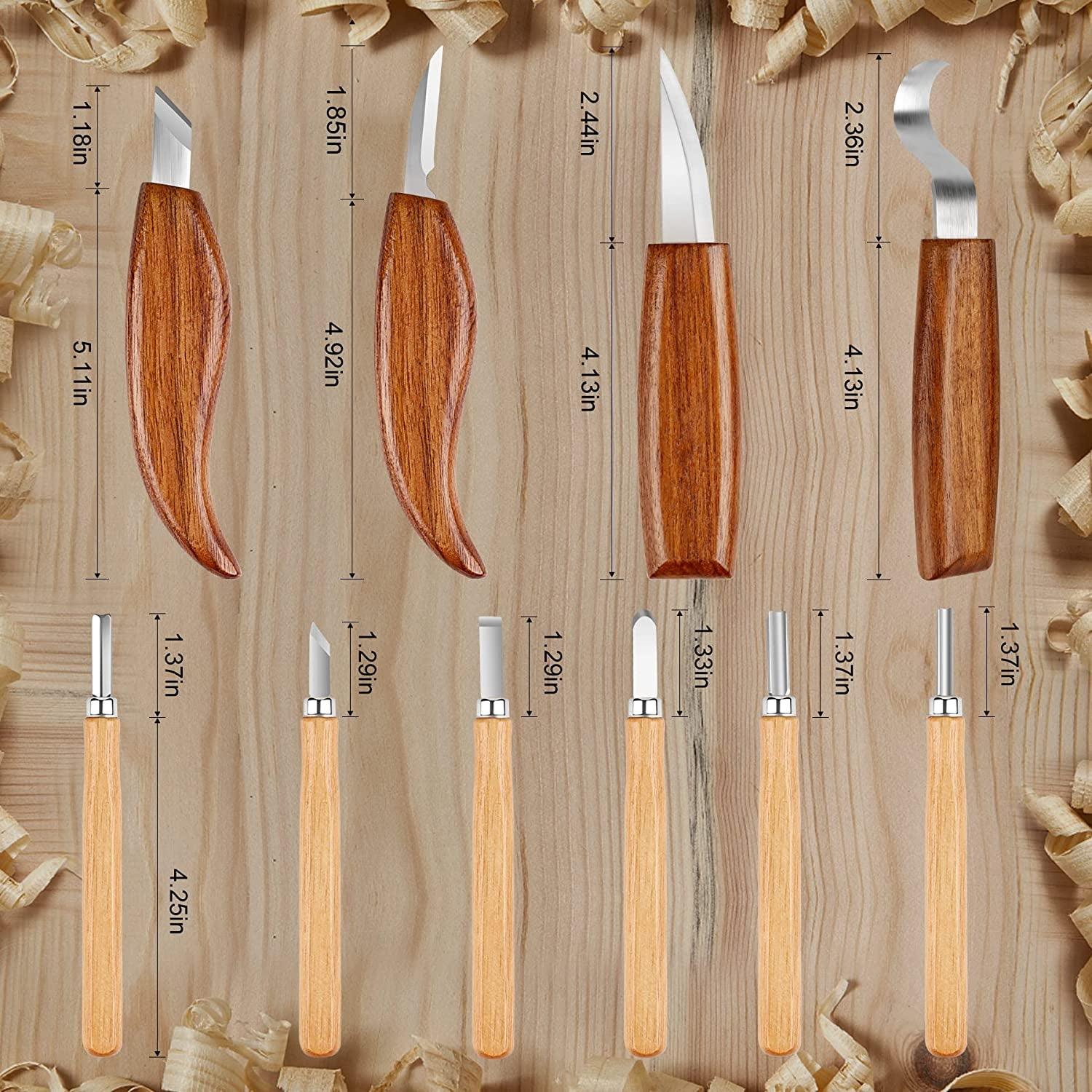 30 Pcs Wood Carving Tools Wood Whittling Kit Include Hand Carving
