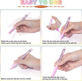 24 Colors Acrylic Paint Pens, Paint Markers for Rock Painting, Fine Point Acrylic Pens WoodArtSupply