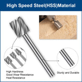 Wood Carving Bits Engraving Router Bit, 20Pcs HSS Different Rotary Burr Set with 1/8"(3Mm) Shank for Rotary Tools for DIY Woodworking, Carving, WoodArtSupply