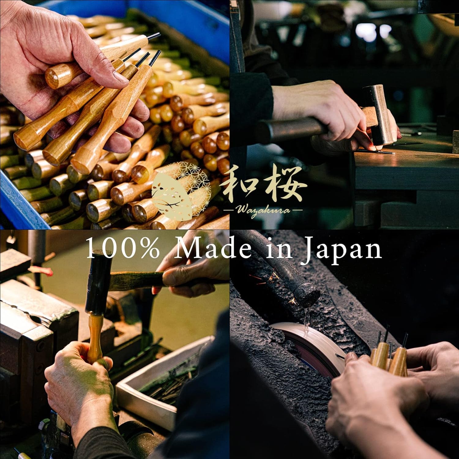 3PCS Bonsai Chisel Kit with round Gouge, Single Bevel Skewed and V-Parting Tool, Hand Carving Tool Set for Jin Shari Making, Woodworking Knife Pack WoodArtSupply