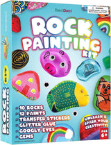 Rock Painting Kit for Kids - Arts and Crafts for Girls & Boys Ages 6-12 - Craft Kits Art Set WoodArtSupply