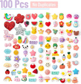 Slime Charms, 100 Pcs, Resin Charms, Charms for Slime, Cute Charms, Flatback Resin Charms, Fake Candy Charms, Flatback Charms, Resin Flatback Charms, WoodArtSupply