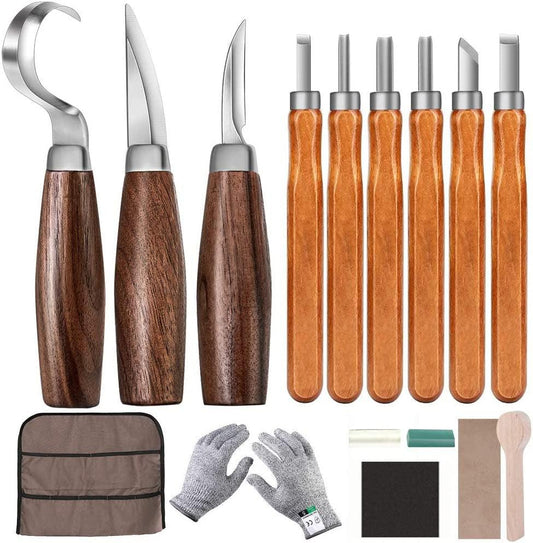 Wood Carving Tools Set, Wood Whittling Kit for Beginners Kids and Adul –  WoodArtSupply