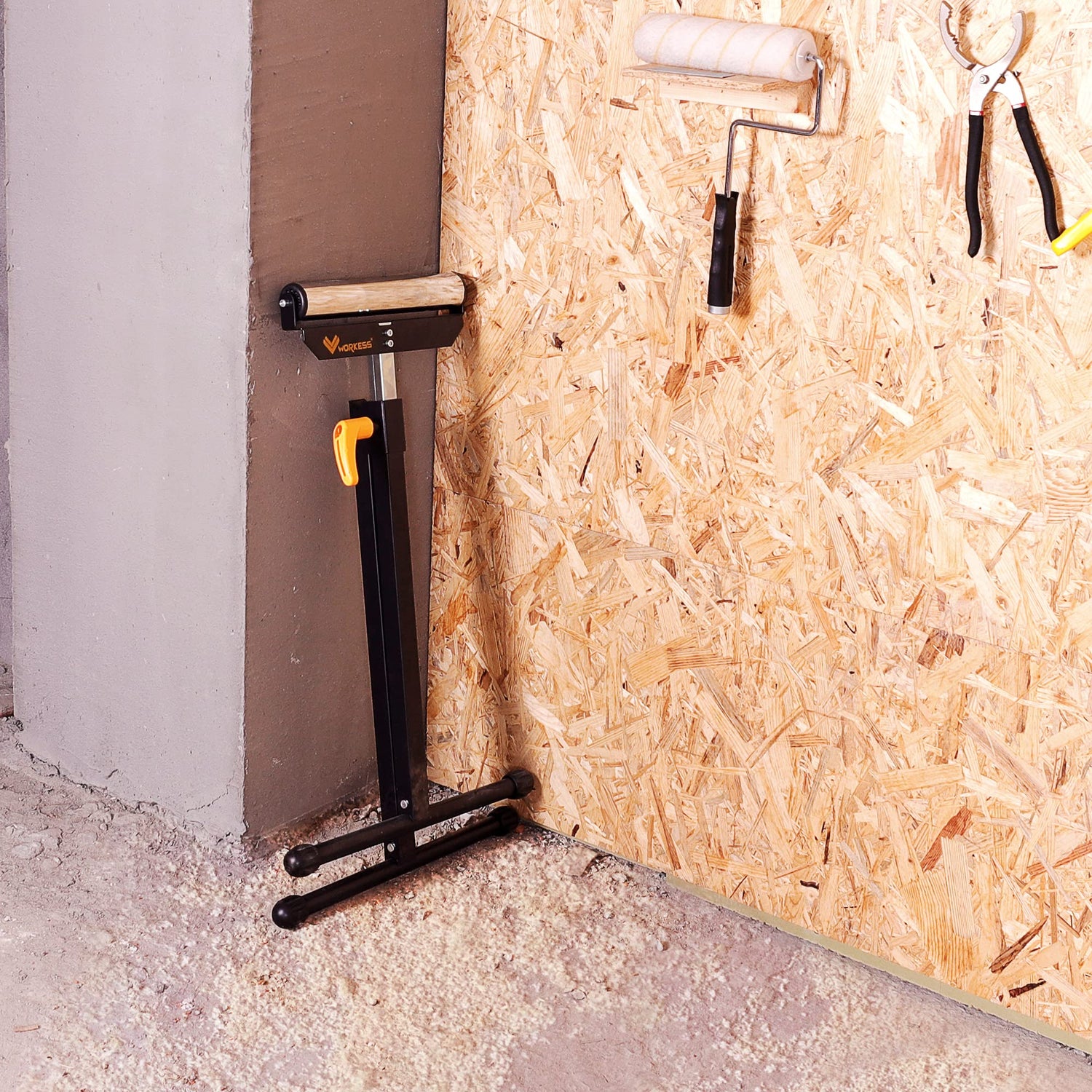 WORKESS Roller Support Stand 132 Lbs Load Capacity, Twin Pack WK-RS004T WORKESS