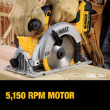 DEWALT 20V MAX Circular Saw, 6-1/2-Inch Blade, 460 MWO Engine, 0-50 Degree Bevel Capability, Bare Tool Only (DCS391B) DEWALT