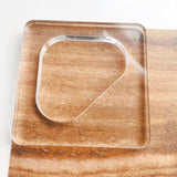 Triangle Cutting Board and Charcuterie Board Handle Template, Laser Cut Acrylic Router Template, Woodworking Router Template (2'') Phocaea