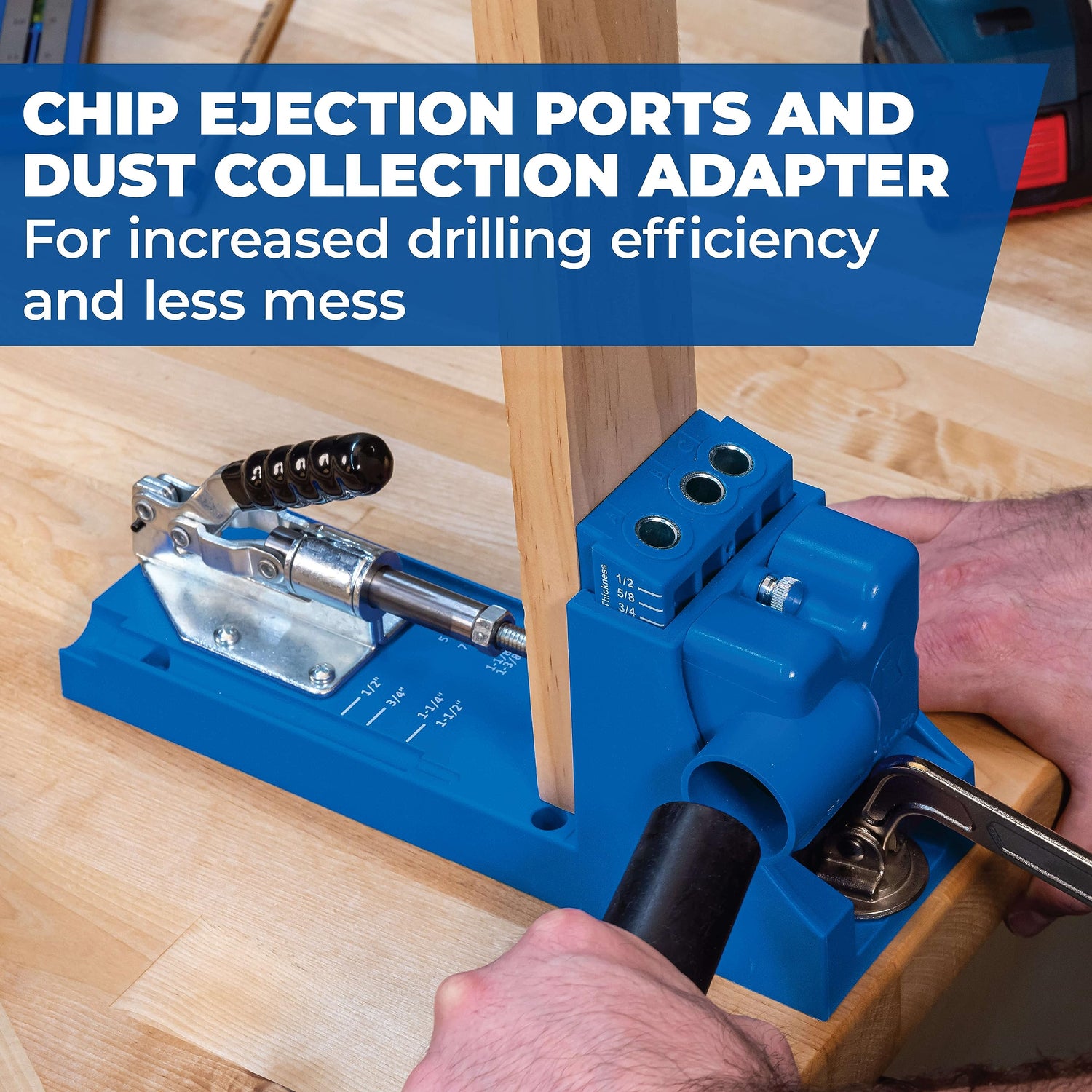 Kreg K4 Pocket Hole Jig - Adjustable, Versatile Jig for Strong Joints - Create Perfect, Rock-Solid Joints - Easily Adjustable Drill Guides - For KREG