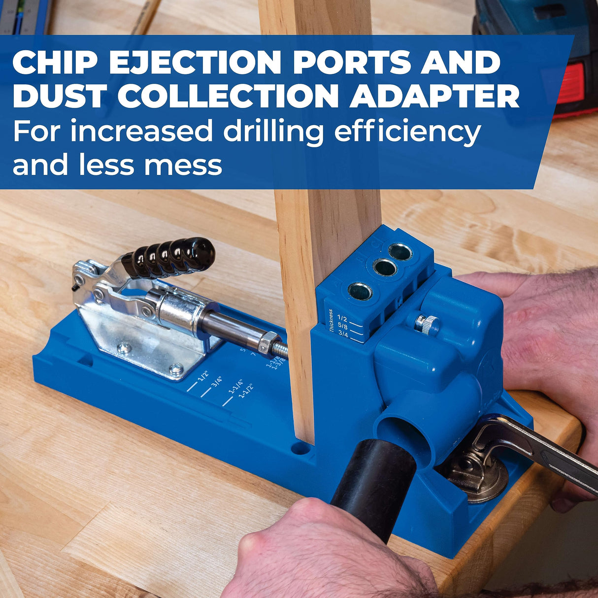 Kreg K4 Pocket Hole Jig - Adjustable, Versatile Jig for Strong Joints - Create Perfect, Rock-Solid Joints - Easily Adjustable Drill Guides - For KREG