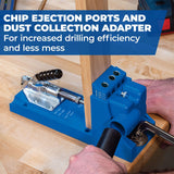 Kreg K4 Pocket Hole Jig - Adjustable, Versatile Jig for Strong Joints - Create Perfect, Rock-Solid Joints - Easily Adjustable Drill Guides - For KREG