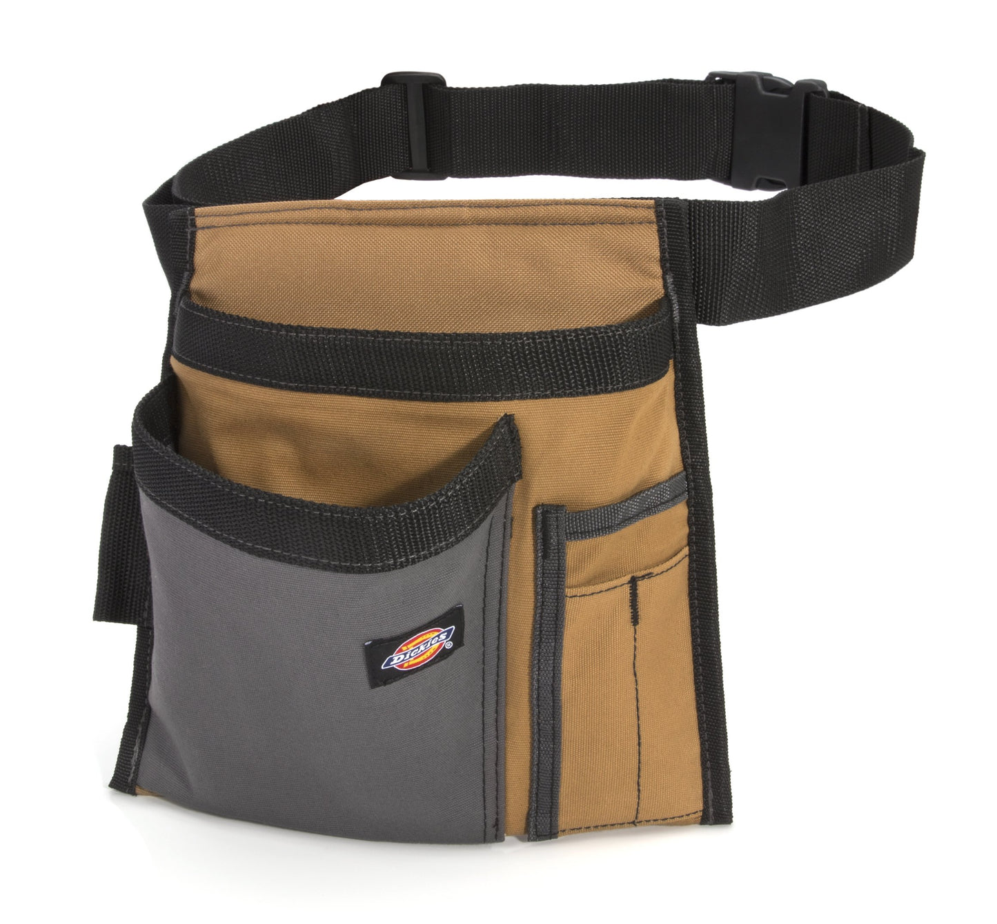 Dickies 5-Pocket Single Side Tool Belt Pouch/Work Apron for Carpenters and Builders, Durable Canvas Construction, Adjustable Belt for Custom Fit, - WoodArtSupply