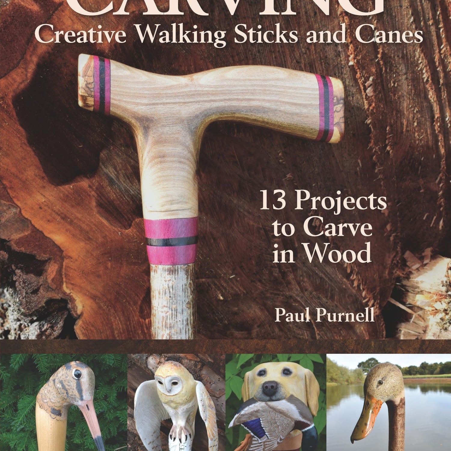 Carving Creative Walking Sticks and Canes: 13 Projects to Carve in Wood (Fox Chapel Publishing) Step-by-Step Instructions, Stickmaking Tips, Fox Chapel Publishing