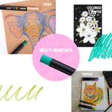 Posca Pastels, Premium Art Set of 24 Wax Pastels, Art Supplies for Home and School | Luxury Crayons for Adults Uni Posca
