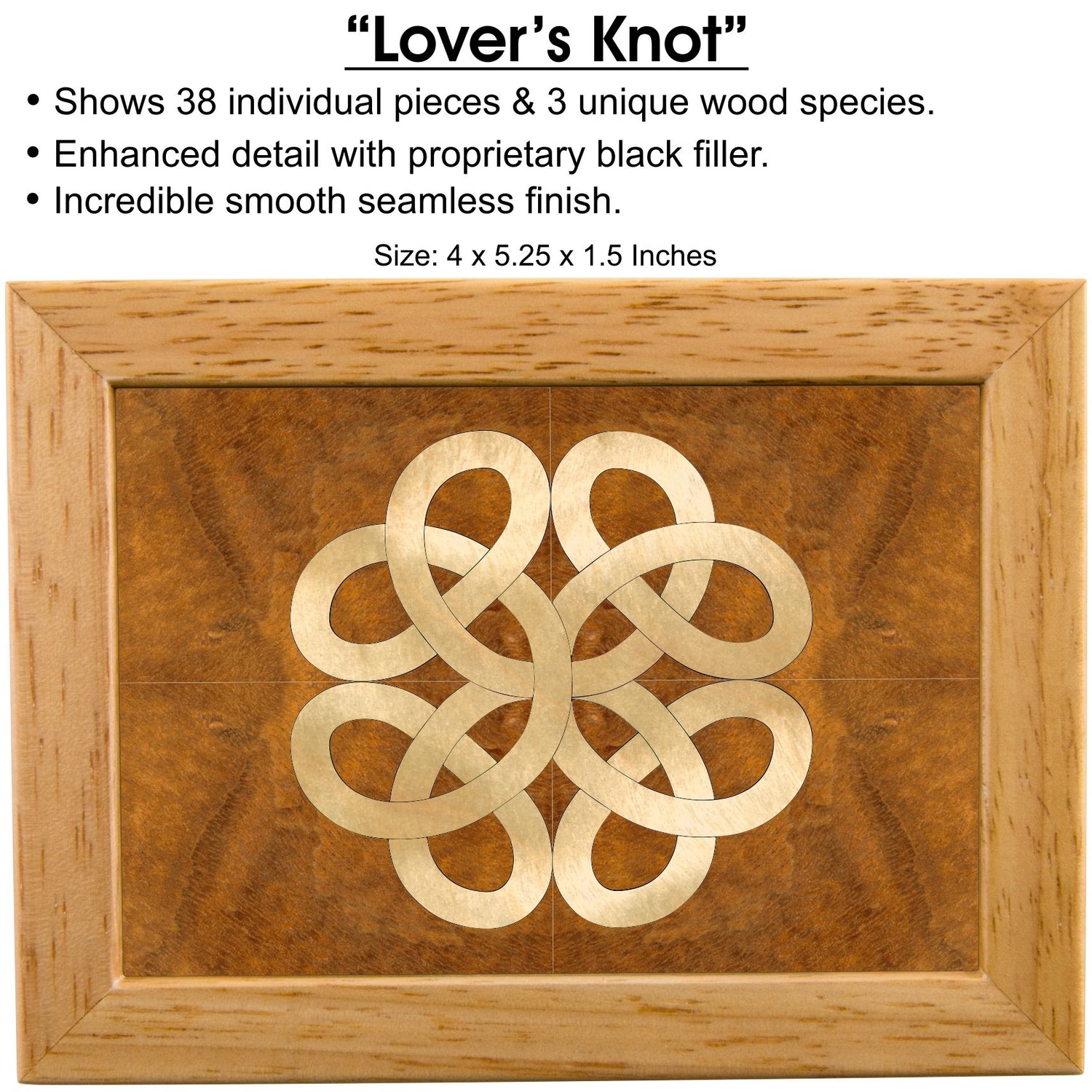 MarqArt Wood Art Celtic Box - Handmade USA - Unmatched Quality - Unique, No Two are the Same - Original Work of Wood Art. A Celtic Gift, Ring, MarqArt